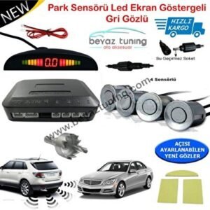 Park Sensörü LED Ekranlı Ses Ikazlı Gri - Niken