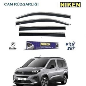 Peugeot Yeni Rifter (2024-2025) Cam Rüzgarlığı 4'lü Set - Niken