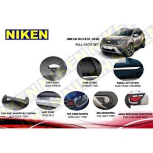 Dacia duster krom nikelaj kaplama seti komple 2018 ve Sonrası - Niken