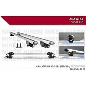 Araç Üzeri ara atkı tavan barı bagaj brace gri 120 cm - Niken