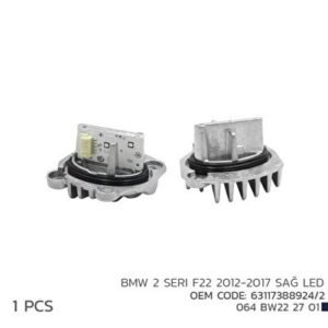 BMW 2 F22 2012-2017 SAĞ LED FAR MODL 63117388924 / 2 - Niken