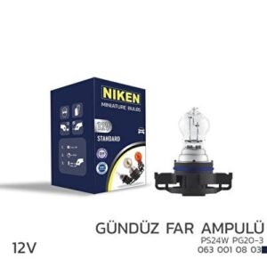 12V PS24W Gündüz Far Ampulü (PG20-3) 10’Lu - Niken