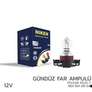 12V PSX24W Gündüz Far Ampulü (PG20-7) 10’Lu - Niken