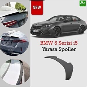 BMW 5 Serisi G60 G68 i5 Uyumlu M4 Yarasa Pianoblack Spoiler - Niken