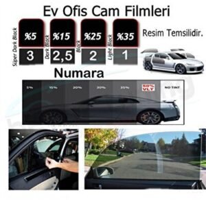 Cam Filmi Amerikan Çizilmez 50 cm X 60 Mt. Black - Niken