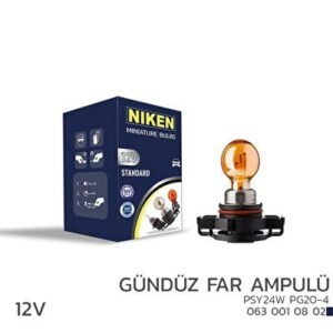 12V PSY24W Gündüz Far Ampulü (PG20-4)AMB 10’Lu - Niken