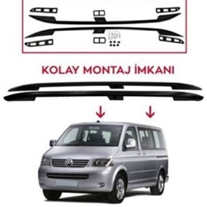 Volkswagen T-5 Tavan Çıtası Uzun Siyah 2003-2015 arası modeller uyumlu - Niken