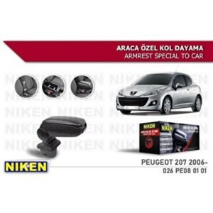 Peugeot 207-2006-Araca Özel Kol Dayama Siyah - Niken