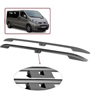 Renault trafic tavan çıtası port bagaj taşıyıcı uzun siyah 2001 / 2014 - Niken