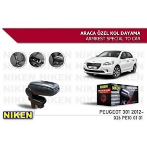 Peugeot 301 2012-Araca Özel Kol Dayama Siyah - Niken (EKT-007361)