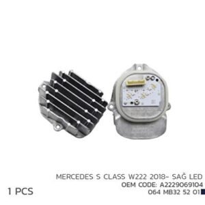 Mercedes S Class W222 2018-Sağ LED Mod - Niken (EKT-007642)
