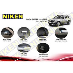 Dacia Duster Full Krom Seti Komple Nikelaj Kaplama 2010-2017 6li - Niken