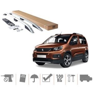 Toyota Proace City Üst Port Bagaj Tavan Çıtası Alüminyum Gri - Niken