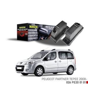 Araca Özel Kolçak Peugeot Partner Tepee 2008-> Sonrası Siyah - Niken