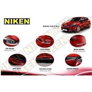 Renault Clio 4 Full Krom Seti Komple Nikelaj Kaplama - Niken