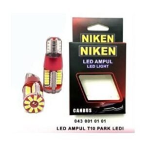 12v T10 Dipsiz Ampul 57 LED'li 2’li Set-Beyaz Işık - Niken (EKT-008026)