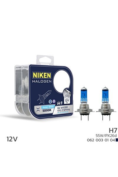 12V H1, H3. H4. H7. H11 55W BEYAZ IŞIK HALOJEN AMPUL P14.5s 5000K - Niken (EKT-008044)