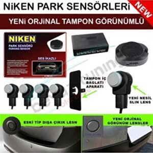 Park Sensörü GRİ Arka Sesli Orjinal Lens Görünümlü Yeni Nesil GRİ Lens - Niken