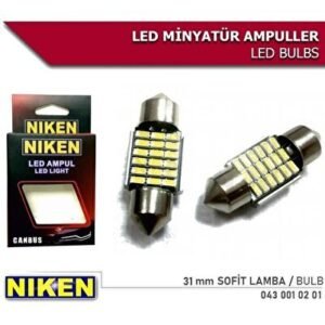 Sofit LED Canbus 31mm Iç Tavan Plaka T10 2 Adet - Niken