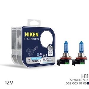 12V H1, H3. H4. H7. H11 55W BEYAZ IŞIK HALOJEN AMPUL P14.5s 5000K - Niken (EKT-008095)