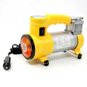 Metal Gövdeli Sarı Işıklı Mini Oto Araç Hava Kompresörü 12V - Niken
