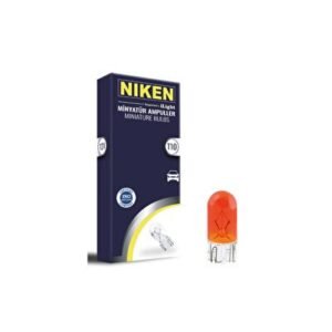 T10 WY5W Dipsiz Tavan / Park / Plaka Turuncu Ampul 10 Adet - Niken