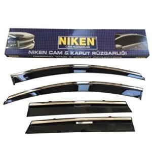 Dacia Duster Kromlu Cam Rüzgarlığı 4'lü Set (2010-2017) Uyumlu - Niken