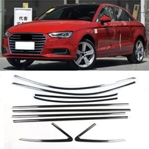 Audi A3 Sedan Cam Çıtası Çerçevesi Kromu Nikelajı 2013 ve Sonrası - Niken
