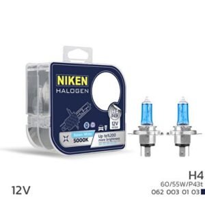 12V H4 60 / 55W BEYAZ IŞIK AMPUL P43t 5000K - Niken (EKT-008233)