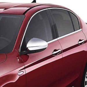 Fiat Egea Sedan Uyumlu Krom Cam Çerçevesi 8 Parça 2015-2025 Krom Cam Çıtası Paslanmaz Çelik - Niken