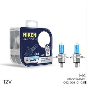 12V H4 60 / 55W BEYAZ IŞIK AMPUL 5000K (2 ADET) - Niken