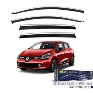 Renault Clio 4 Hatchback Kromlu Cam Rüzgarlığı 4'lü Set 2013 2019 - Niken