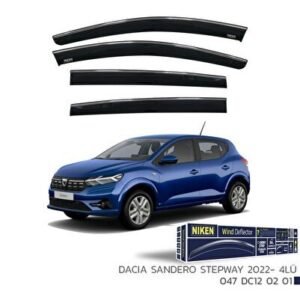 Dacia Sandero Niken Kromlu Cam Rüzgarlığı 4'lü Set 2022 ve Üzeri - Niken