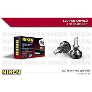 Xenon Pro Serisi H3 LED Far Ampul Şimşek Etki Uyumlu - Niken