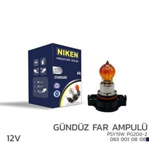 12V PSY19W GÜNDÜZ FAR AMP(PG20d-2)AMBER - Niken