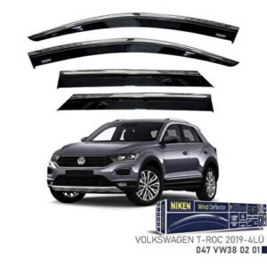 Volkswagen Uyumlu T-Roc-2019 Kromlu Cam Rüzgarlığı 4'lü Parça - Niken