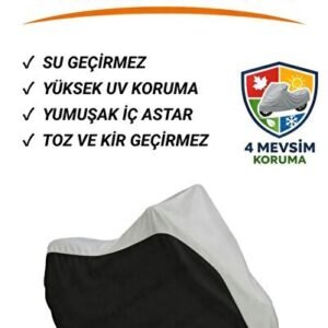 Yamaha Niken Motosiklet Brandası, Motor Brandası, Siyah-Gri - Niken
