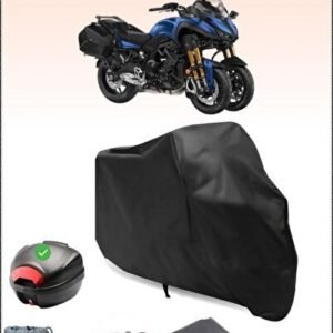 Siyah Yamaha Niken Gt Arka Çanta Uyumlu Motosiklet Branda Su Geçirmez Dayanıklı Kumaş - Niken
