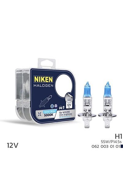 12V H1 55W BEYAZ IŞIK AMPUL P14.5s 5000K - Niken