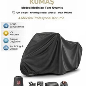 Yamaha Niken GT İçin Motor Brandası, Motosiklet Branda (Siyah Renk)-Kar Su Yağmur Geçirmez - Niken
