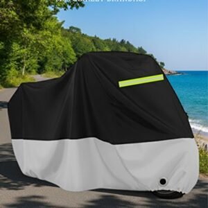 Yamaha Niken GT (GRİ-SİYAH REFLEKTÖRLÜ) Motosiklet Brandası 4 Mevsim Koruma Örtüsü - Niken