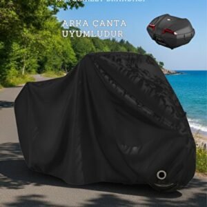 Yamaha Niken GT Arka Çanta Uyumlu (SİYAH-KİLİTLİ) 4 Mevsim Motosiklet Brandası Örtüsü - Niken