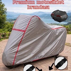 Yamaha Niken GT Topcase Uyumlu (Kırmızı-Dikişli) Reflektörlü Motosiklet Brandası - Niken