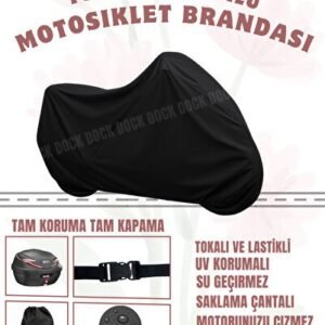 Yamaha Niken ÇANTA UYUMLU SİYAH MOTOSİKLET BRANDASI(SU GEÇİRMEZ) - Niken