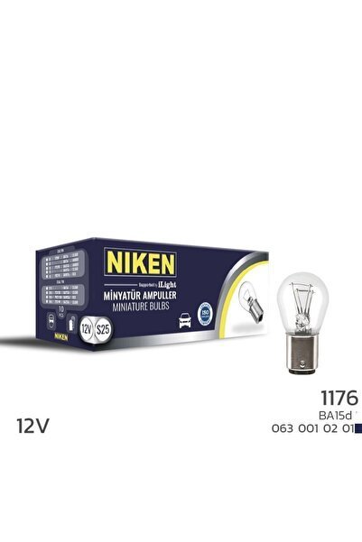 12V 1176 Ampul BA15D 10 LU - Niken