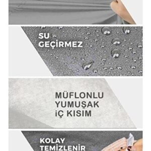 Yamaha Niken GT İçin ARKA ÇANTA Uyumlu Motosiklet Brandası (Gri Renk) - Niken
