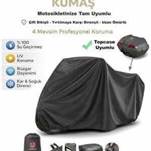 Yamaha Niken GT İçin ARKA ÇANTA Uyumlu Motosiklet Brandası (Siyah Renk) - Niken