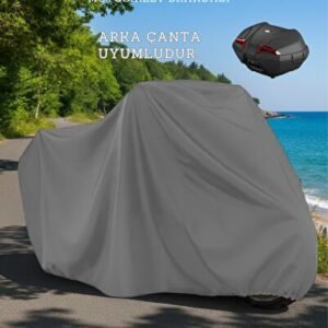 Yamaha Niken GT Branda Arka Çanta Uyumlu Gri 4 Mevsim Motosiklet Brandası Örtüsü - Niken