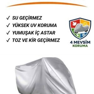 Yamaha Niken Motosiklet Brandası, Motor Brandası, Gri (Kilit Uyumlu) - Niken