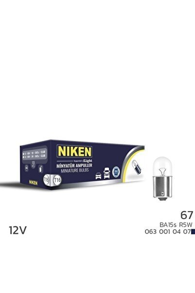 12V 67 Ampul (R5W) BA15S 10 LU - Niken